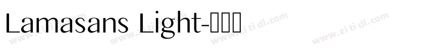 Lamasans Light字体转换